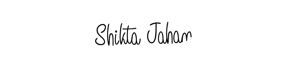 Use a signature maker to create a handwritten signature online. With this signature software, you can design (Angelique-Rose-font-FFP) your own signature for name Shikta Jahan. Shikta Jahan signature style 5 images and pictures png