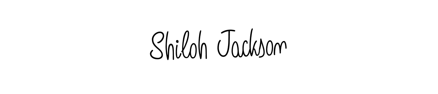 You should practise on your own different ways (Angelique-Rose-font-FFP) to write your name (Shiloh Jackson) in signature. don't let someone else do it for you. Shiloh Jackson signature style 5 images and pictures png