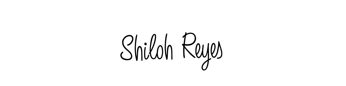 Use a signature maker to create a handwritten signature online. With this signature software, you can design (Angelique-Rose-font-FFP) your own signature for name Shiloh Reyes. Shiloh Reyes signature style 5 images and pictures png