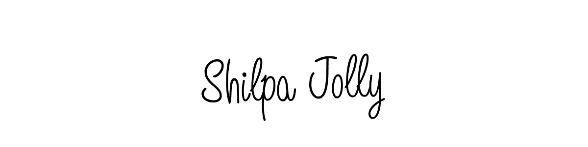 Make a beautiful signature design for name Shilpa Jolly. With this signature (Angelique-Rose-font-FFP) style, you can create a handwritten signature for free. Shilpa Jolly signature style 5 images and pictures png