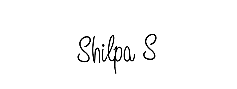 Design your own signature with our free online signature maker. With this signature software, you can create a handwritten (Angelique-Rose-font-FFP) signature for name Shilpa S. Shilpa S signature style 5 images and pictures png