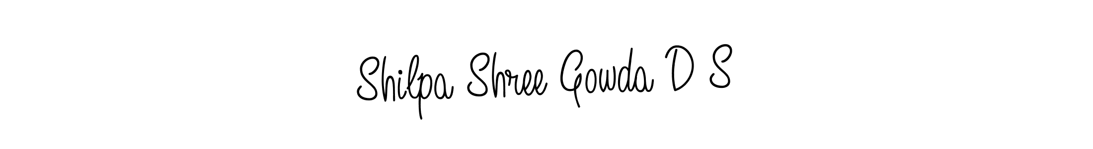 Shilpa Shree Gowda D S stylish signature style. Best Handwritten Sign (Angelique-Rose-font-FFP) for my name. Handwritten Signature Collection Ideas for my name Shilpa Shree Gowda D S. Shilpa Shree Gowda D S signature style 5 images and pictures png