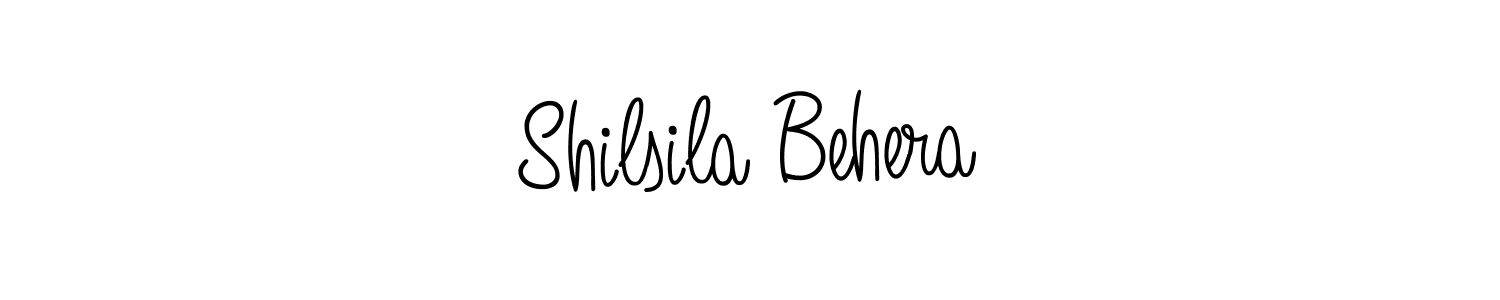 Make a beautiful signature design for name Shilsila Behera. With this signature (Angelique-Rose-font-FFP) style, you can create a handwritten signature for free. Shilsila Behera signature style 5 images and pictures png