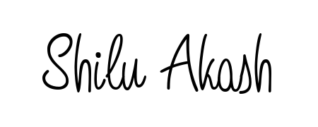 Use a signature maker to create a handwritten signature online. With this signature software, you can design (Angelique-Rose-font-FFP) your own signature for name Shilu Akash. Shilu Akash signature style 5 images and pictures png