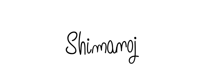 You should practise on your own different ways (Angelique-Rose-font-FFP) to write your name (Shimanoj) in signature. don't let someone else do it for you. Shimanoj signature style 5 images and pictures png