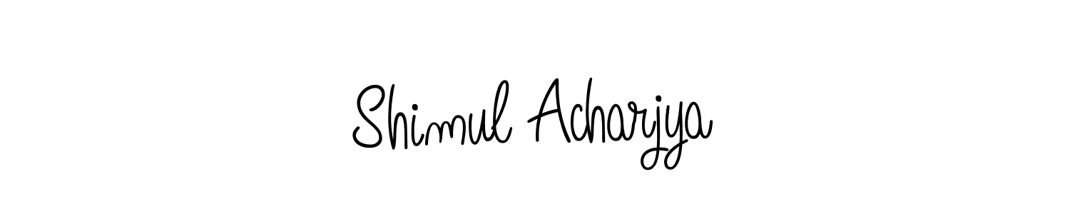 Also we have Shimul Acharjya name is the best signature style. Create professional handwritten signature collection using Angelique-Rose-font-FFP autograph style. Shimul Acharjya signature style 5 images and pictures png