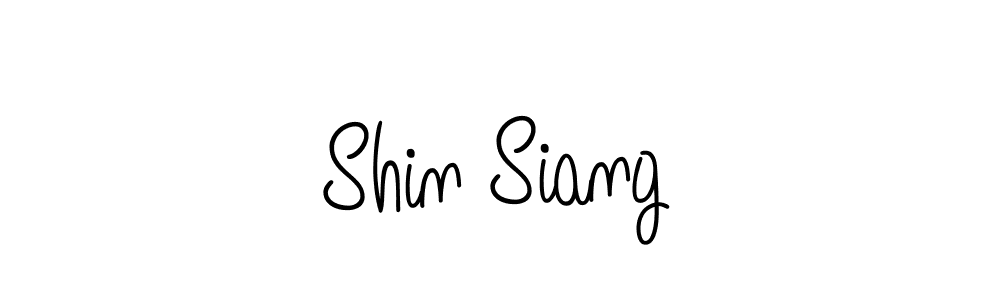 You should practise on your own different ways (Angelique-Rose-font-FFP) to write your name (Shin Siang) in signature. don't let someone else do it for you. Shin Siang signature style 5 images and pictures png