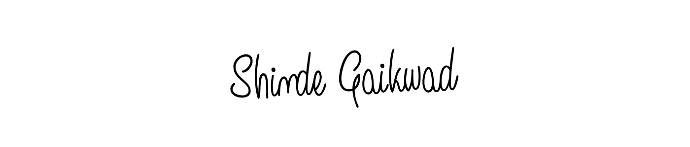 Design your own signature with our free online signature maker. With this signature software, you can create a handwritten (Angelique-Rose-font-FFP) signature for name Shinde Gaikwad. Shinde Gaikwad signature style 5 images and pictures png