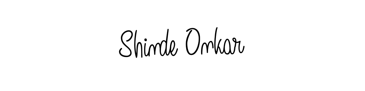 Create a beautiful signature design for name Shinde Onkar. With this signature (Angelique-Rose-font-FFP) fonts, you can make a handwritten signature for free. Shinde Onkar signature style 5 images and pictures png