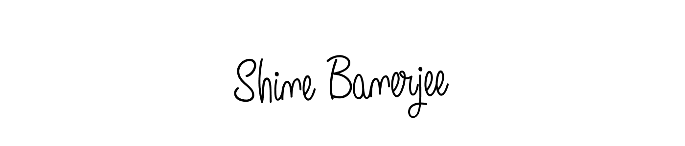 Design your own signature with our free online signature maker. With this signature software, you can create a handwritten (Angelique-Rose-font-FFP) signature for name Shine Banerjee. Shine Banerjee signature style 5 images and pictures png