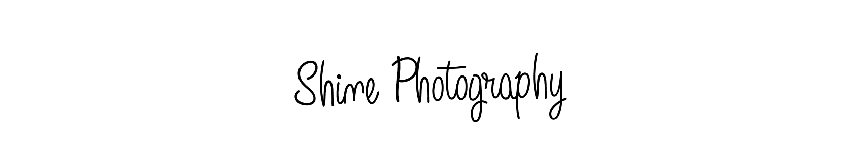 You should practise on your own different ways (Angelique-Rose-font-FFP) to write your name (Shine Photography) in signature. don't let someone else do it for you. Shine Photography signature style 5 images and pictures png