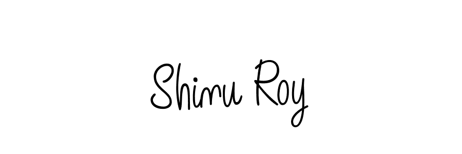 The best way (Angelique-Rose-font-FFP) to make a short signature is to pick only two or three words in your name. The name Shinu Roy include a total of six letters. For converting this name. Shinu Roy signature style 5 images and pictures png