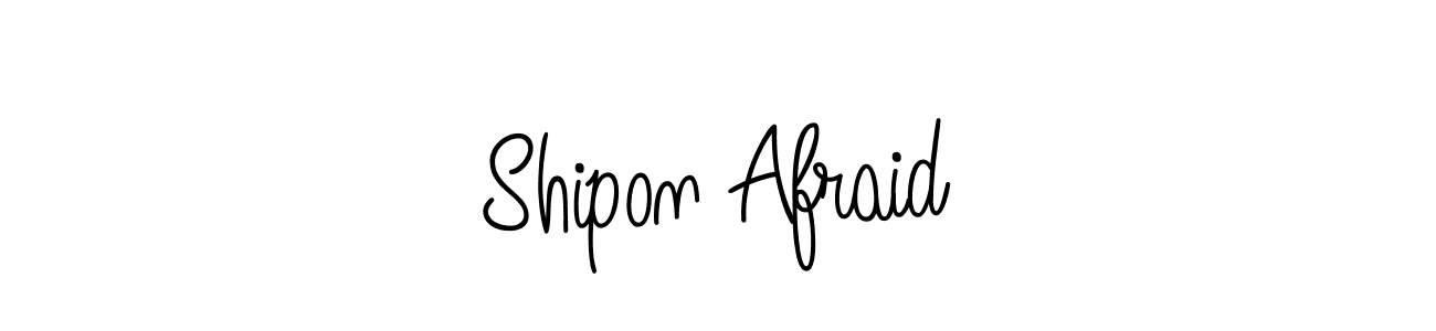 Make a beautiful signature design for name Shipon Afraid. With this signature (Angelique-Rose-font-FFP) style, you can create a handwritten signature for free. Shipon Afraid signature style 5 images and pictures png