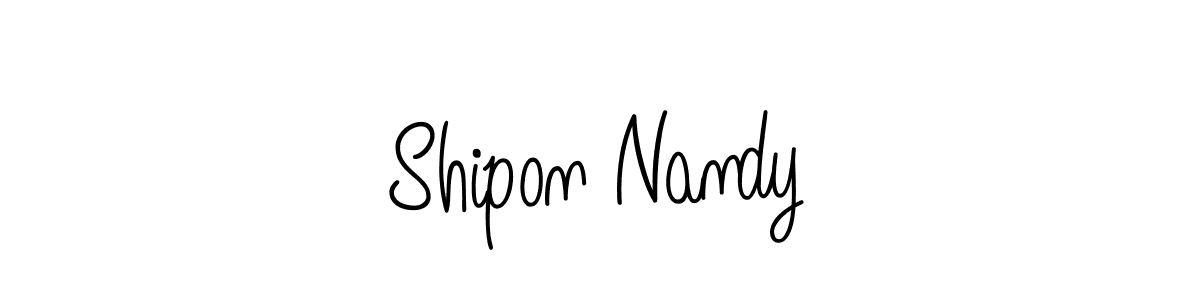 Angelique-Rose-font-FFP is a professional signature style that is perfect for those who want to add a touch of class to their signature. It is also a great choice for those who want to make their signature more unique. Get Shipon Nandy name to fancy signature for free. Shipon Nandy signature style 5 images and pictures png