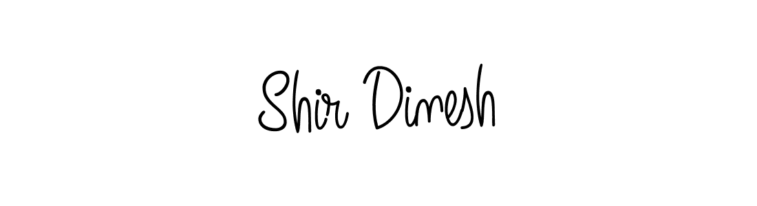 How to make Shir Dinesh name signature. Use Angelique-Rose-font-FFP style for creating short signs online. This is the latest handwritten sign. Shir Dinesh signature style 5 images and pictures png