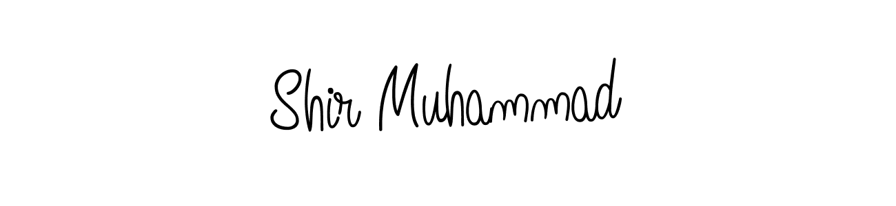 You should practise on your own different ways (Angelique-Rose-font-FFP) to write your name (Shir Muhammad) in signature. don't let someone else do it for you. Shir Muhammad signature style 5 images and pictures png
