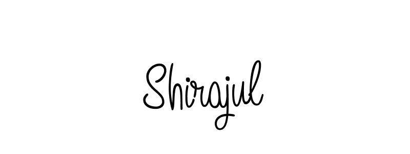 Design your own signature with our free online signature maker. With this signature software, you can create a handwritten (Angelique-Rose-font-FFP) signature for name Shirajul. Shirajul signature style 5 images and pictures png