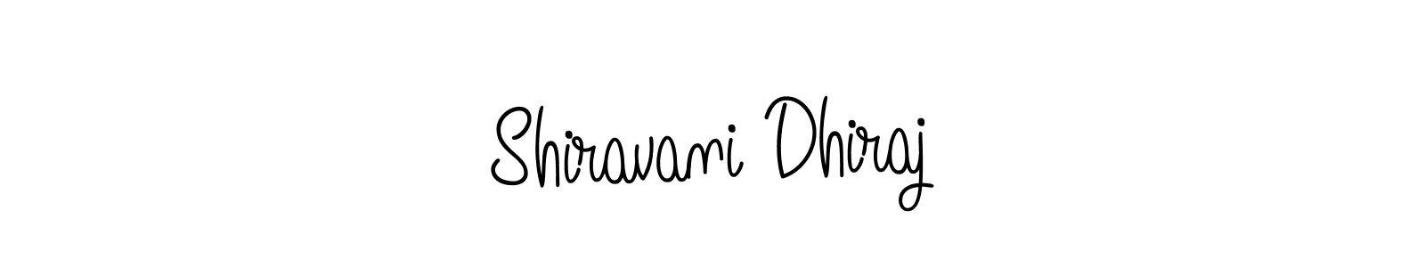 Use a signature maker to create a handwritten signature online. With this signature software, you can design (Angelique-Rose-font-FFP) your own signature for name Shiravani Dhiraj. Shiravani Dhiraj signature style 5 images and pictures png