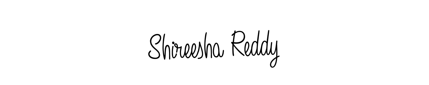 Use a signature maker to create a handwritten signature online. With this signature software, you can design (Angelique-Rose-font-FFP) your own signature for name Shireesha Reddy. Shireesha Reddy signature style 5 images and pictures png