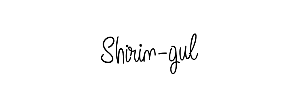 Make a beautiful signature design for name Shirin-gul. With this signature (Angelique-Rose-font-FFP) style, you can create a handwritten signature for free. Shirin-gul signature style 5 images and pictures png