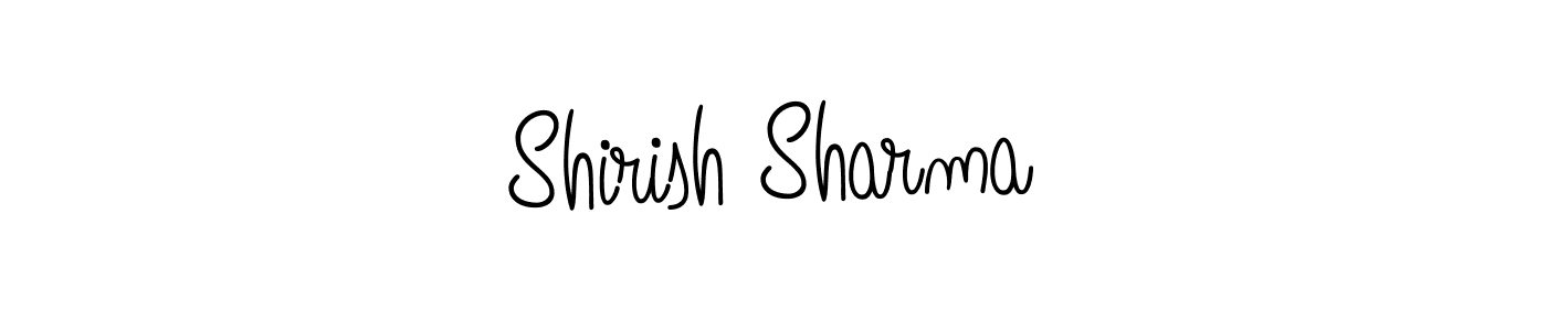 How to make Shirish Sharma name signature. Use Angelique-Rose-font-FFP style for creating short signs online. This is the latest handwritten sign. Shirish Sharma signature style 5 images and pictures png