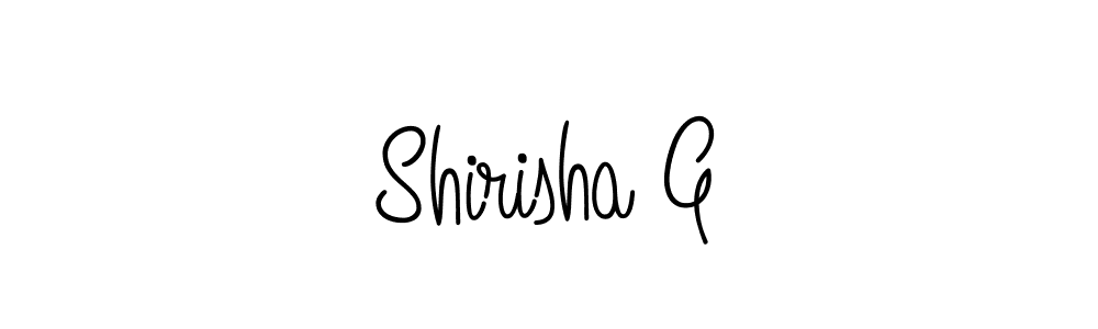 Design your own signature with our free online signature maker. With this signature software, you can create a handwritten (Angelique-Rose-font-FFP) signature for name Shirisha G. Shirisha G signature style 5 images and pictures png