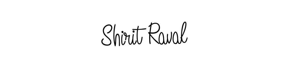 Shirit Raval stylish signature style. Best Handwritten Sign (Angelique-Rose-font-FFP) for my name. Handwritten Signature Collection Ideas for my name Shirit Raval. Shirit Raval signature style 5 images and pictures png