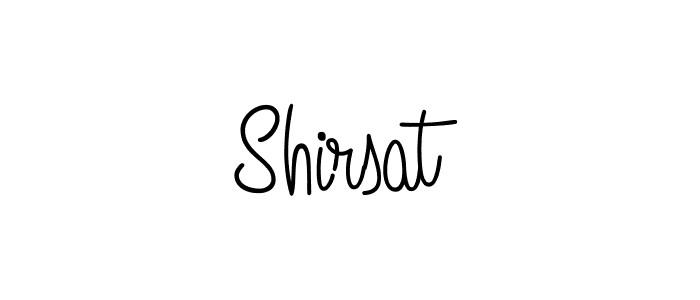 How to make Shirsat signature? Angelique-Rose-font-FFP is a professional autograph style. Create handwritten signature for Shirsat name. Shirsat signature style 5 images and pictures png