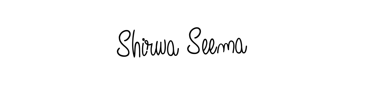 How to make Shirwa Seema signature? Angelique-Rose-font-FFP is a professional autograph style. Create handwritten signature for Shirwa Seema name. Shirwa Seema signature style 5 images and pictures png