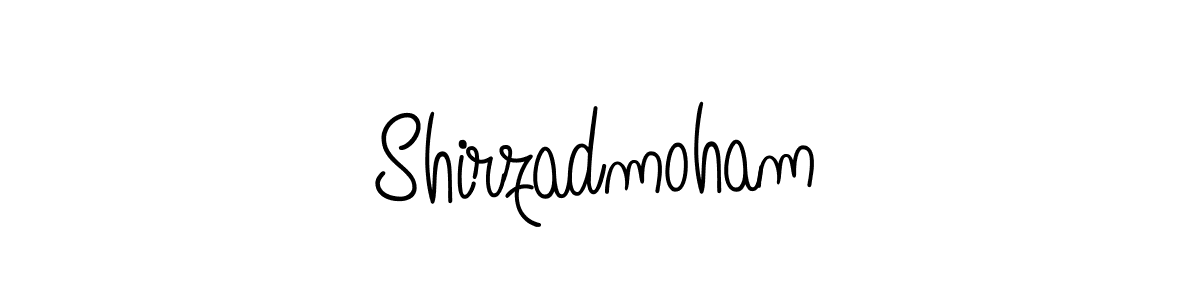 Use a signature maker to create a handwritten signature online. With this signature software, you can design (Angelique-Rose-font-FFP) your own signature for name Shirzadmoham. Shirzadmoham signature style 5 images and pictures png