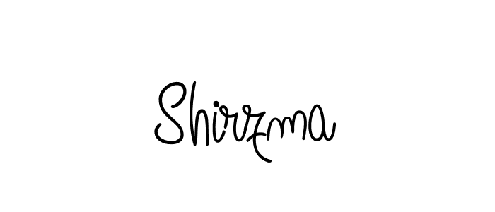 Shirzma stylish signature style. Best Handwritten Sign (Angelique-Rose-font-FFP) for my name. Handwritten Signature Collection Ideas for my name Shirzma. Shirzma signature style 5 images and pictures png