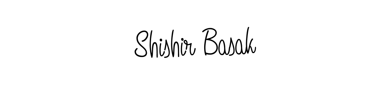 Make a beautiful signature design for name Shishir Basak. With this signature (Angelique-Rose-font-FFP) style, you can create a handwritten signature for free. Shishir Basak signature style 5 images and pictures png