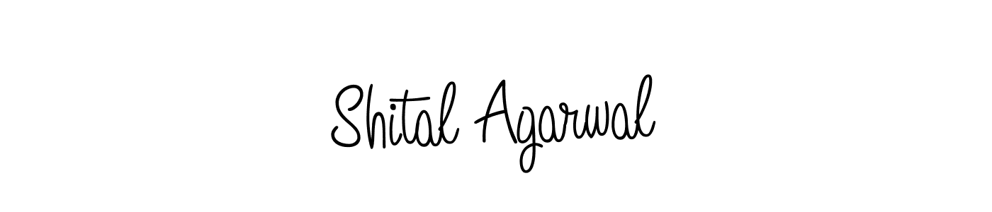 How to make Shital Agarwal name signature. Use Angelique-Rose-font-FFP style for creating short signs online. This is the latest handwritten sign. Shital Agarwal signature style 5 images and pictures png