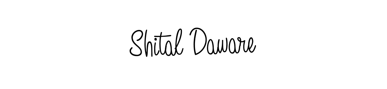 Design your own signature with our free online signature maker. With this signature software, you can create a handwritten (Angelique-Rose-font-FFP) signature for name Shital Daware. Shital Daware signature style 5 images and pictures png