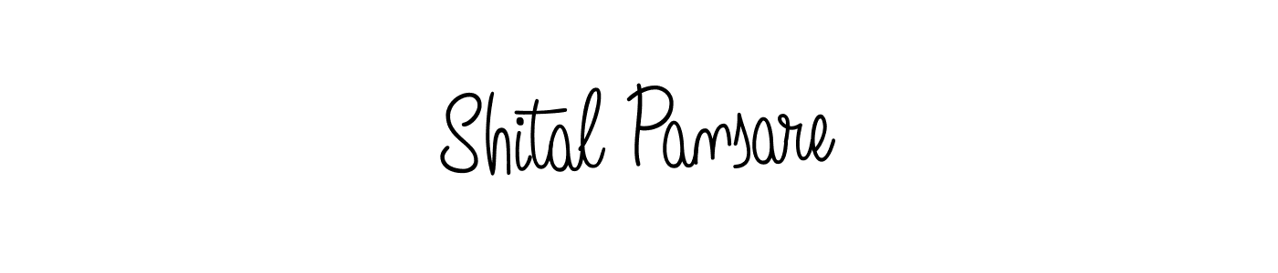 Use a signature maker to create a handwritten signature online. With this signature software, you can design (Angelique-Rose-font-FFP) your own signature for name Shital Pansare. Shital Pansare signature style 5 images and pictures png