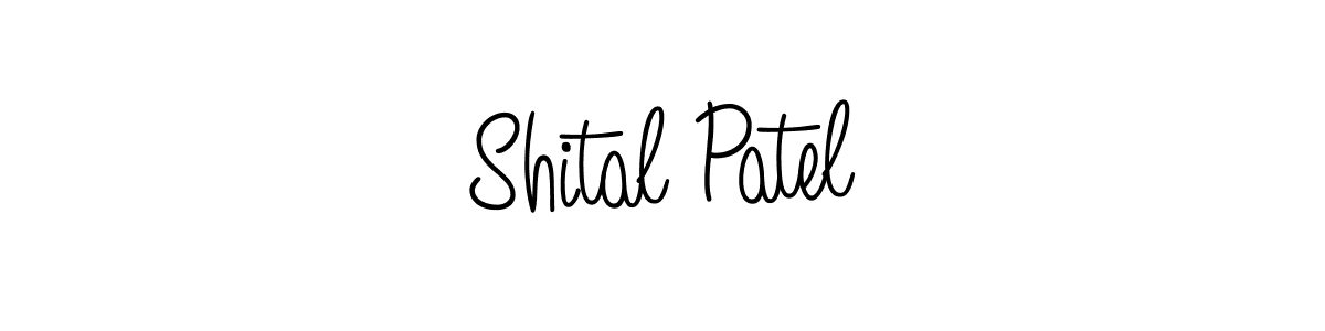 Make a beautiful signature design for name Shital Patel. With this signature (Angelique-Rose-font-FFP) style, you can create a handwritten signature for free. Shital Patel signature style 5 images and pictures png