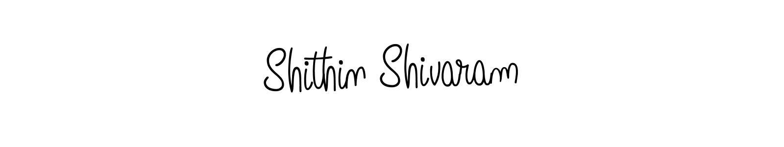 Make a beautiful signature design for name Shithin Shivaram. With this signature (Angelique-Rose-font-FFP) style, you can create a handwritten signature for free. Shithin Shivaram signature style 5 images and pictures png