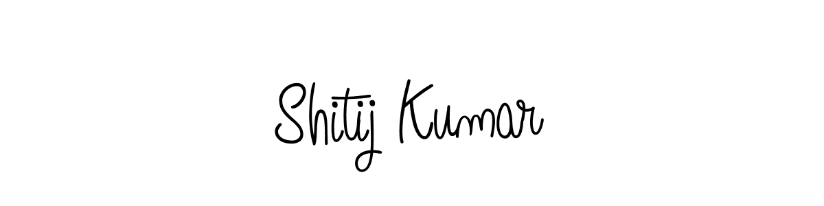 How to make Shitij Kumar signature? Angelique-Rose-font-FFP is a professional autograph style. Create handwritten signature for Shitij Kumar name. Shitij Kumar signature style 5 images and pictures png