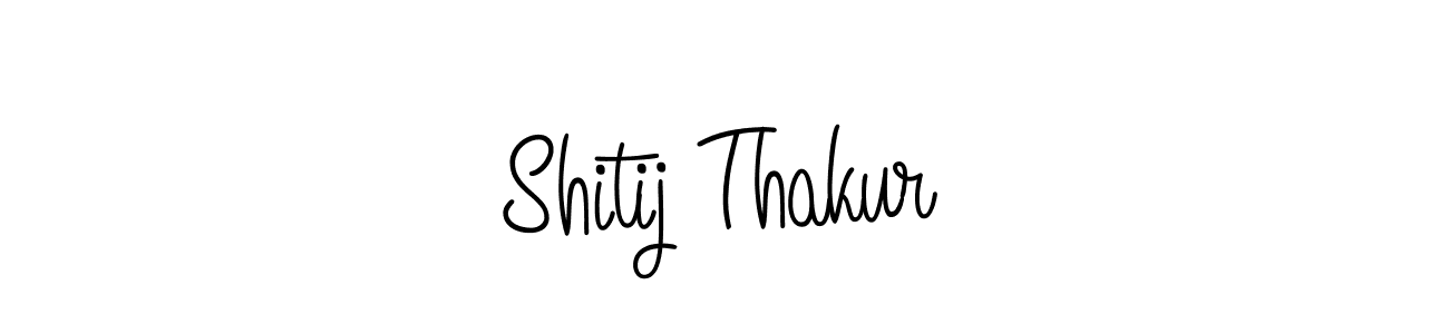 Design your own signature with our free online signature maker. With this signature software, you can create a handwritten (Angelique-Rose-font-FFP) signature for name Shitij Thakur. Shitij Thakur signature style 5 images and pictures png