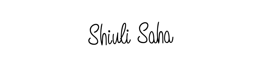 Shiuli Saha stylish signature style. Best Handwritten Sign (Angelique-Rose-font-FFP) for my name. Handwritten Signature Collection Ideas for my name Shiuli Saha. Shiuli Saha signature style 5 images and pictures png