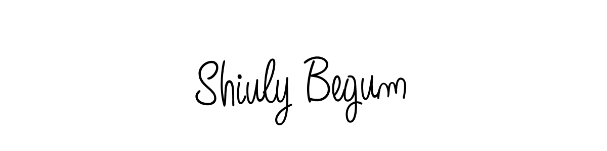 Design your own signature with our free online signature maker. With this signature software, you can create a handwritten (Angelique-Rose-font-FFP) signature for name Shiuly Begum. Shiuly Begum signature style 5 images and pictures png
