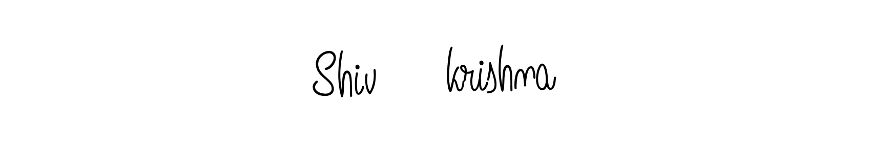 Make a beautiful signature design for name Shiv❤️krishna. With this signature (Angelique-Rose-font-FFP) style, you can create a handwritten signature for free. Shiv❤️krishna signature style 5 images and pictures png