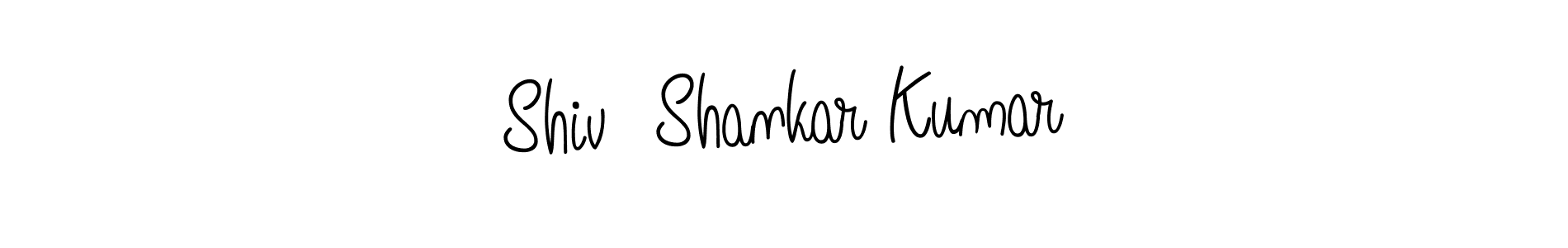 Use a signature maker to create a handwritten signature online. With this signature software, you can design (Angelique-Rose-font-FFP) your own signature for name Shiv  Shankar Kumar. Shiv  Shankar Kumar signature style 5 images and pictures png