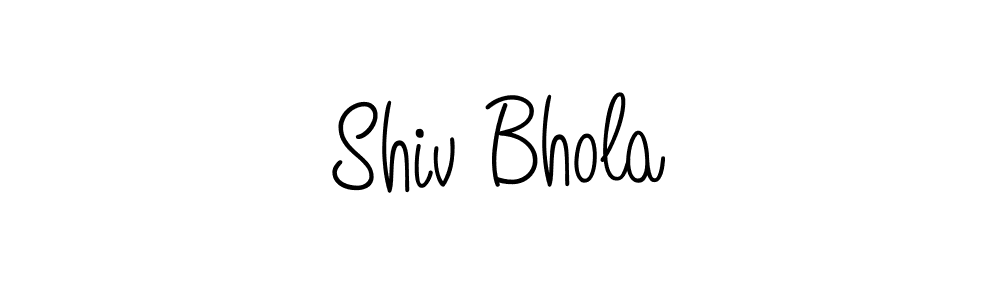 Check out images of Autograph of Shiv Bhola name. Actor Shiv Bhola Signature Style. Angelique-Rose-font-FFP is a professional sign style online. Shiv Bhola signature style 5 images and pictures png