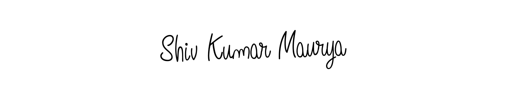 Also we have Shiv Kumar Maurya name is the best signature style. Create professional handwritten signature collection using Angelique-Rose-font-FFP autograph style. Shiv Kumar Maurya signature style 5 images and pictures png