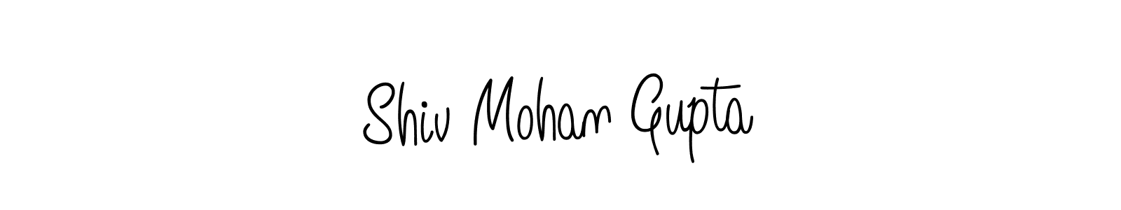 You should practise on your own different ways (Angelique-Rose-font-FFP) to write your name (Shiv Mohan Gupta) in signature. don't let someone else do it for you. Shiv Mohan Gupta signature style 5 images and pictures png