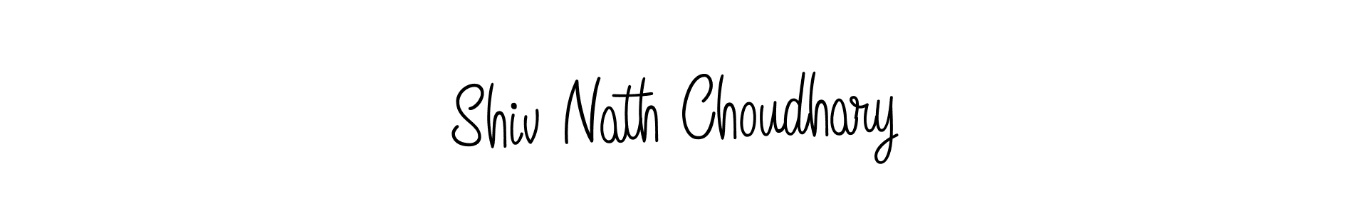 How to make Shiv Nath Choudhary name signature. Use Angelique-Rose-font-FFP style for creating short signs online. This is the latest handwritten sign. Shiv Nath Choudhary signature style 5 images and pictures png