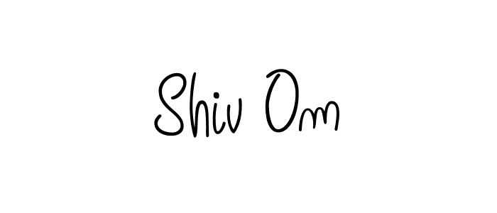 How to make Shiv Om signature? Angelique-Rose-font-FFP is a professional autograph style. Create handwritten signature for Shiv Om name. Shiv Om signature style 5 images and pictures png