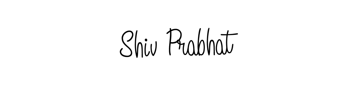 How to make Shiv Prabhat name signature. Use Angelique-Rose-font-FFP style for creating short signs online. This is the latest handwritten sign. Shiv Prabhat signature style 5 images and pictures png