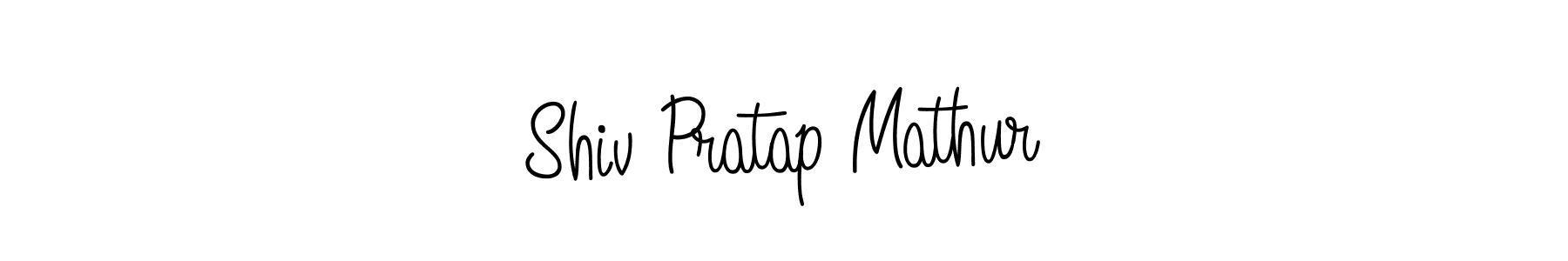 Shiv Pratap Mathur stylish signature style. Best Handwritten Sign (Angelique-Rose-font-FFP) for my name. Handwritten Signature Collection Ideas for my name Shiv Pratap Mathur. Shiv Pratap Mathur signature style 5 images and pictures png